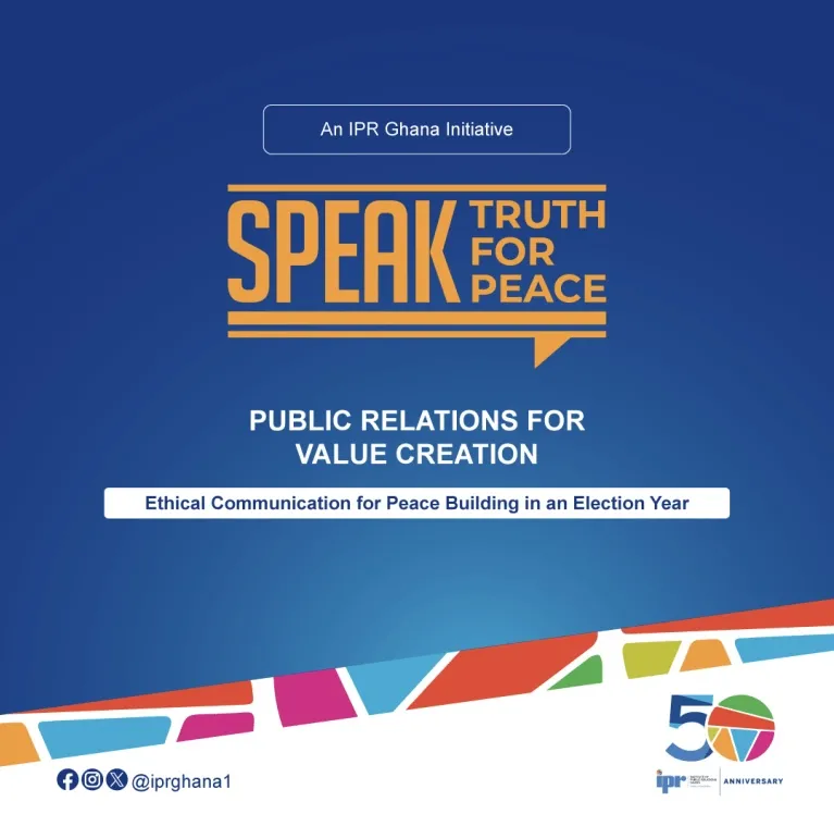 ELECTION 2024: IPR GHANA CALLS ON GHANAIANS TO “SPEAK TRUTH FOR PEACE”